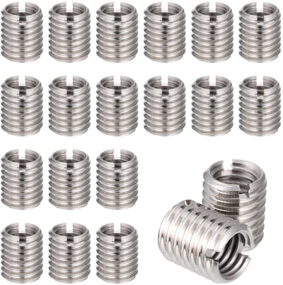 MTTproducts- Schroefdraadinzetstukken M8 x M10 - Roestvrij Staal - Bevestigingselementen - 20 Stuks - 12 mm - Corrosiebestendig - Schroefmoeren
