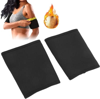 2 Stuks Arm Sleeves voor Slanker Uiterlijk, Elastische Compressie, Neopreen Arm Wraps voor Vormgeving en Ondersteuning van de Bovenarm