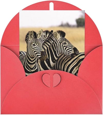 Wenskaarten Set - Lege Kaarten - Persoonlijke Boodschappen - Parelmoer Papier - 10 x 15 cm - Rood