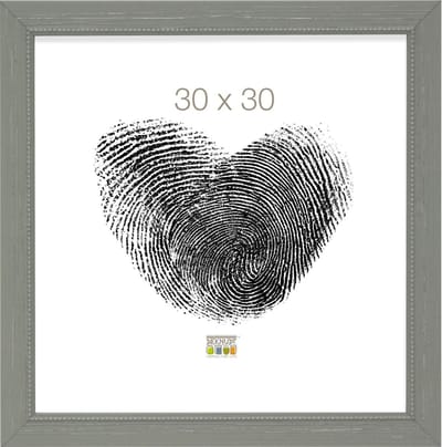 Deknudt Frames fotolijst S46KF7 - grijs - parelbiesje - foto 30x30 cm