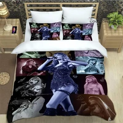 Zangeres T-Taylor-Swifts Beddengoed Sets Exquise Beddengoed Set Dekbedovertrek Dekbed Set Beddengoed Set Luxe Verjaardagscadeau EU King(240*220cm)3pcs