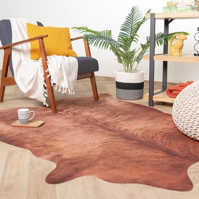 FRAAI Koeienhuid - Bovine Bruin | Brengt sfeer - 155x190cm