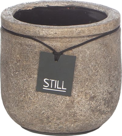 STILL - Planter Pot - Lijn - Earth - Grijs - 19 x 18 cm