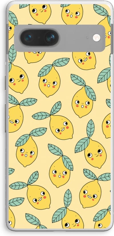 Case Company® - Hoesje geschikt voor Google Pixel 7 hoesje - Citroenen - Soft Cover Telefoonhoesje - Bescherming aan alle Kanten en Schermrand
