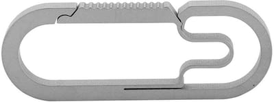 Dailygoods- Sleutelhanger titanium - Karabijnhaak - Sleutelring - Sleutelhanger met ketting - Lichtgewicht - Duurzaam design - Corrosiebestendig
