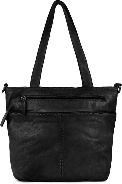 DSTRCT Grote Schoudertas / Crossbodytas - Dames - Leer - Harrington Road - Zwart