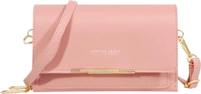 Dames Schoudertas met Portemonnee – Grote Handtas met Telefoonvak en Kaartvakken – Shopper, Crossbody, Casual Tas voor Dagelijks Gebruik - Roze