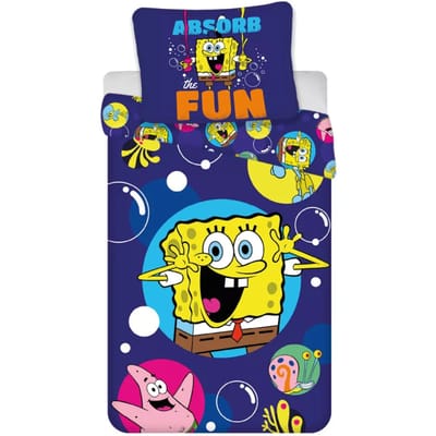 Spongebob dekbedovertrek 100 x 135 cm Katoen