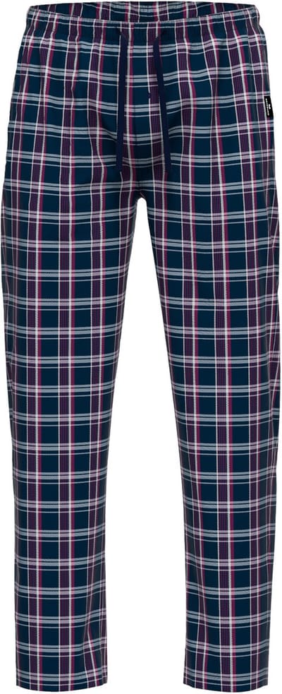 Gotzburg heren pyjama- of loungebroek - donkerblauw geruit