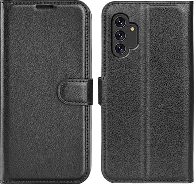 Coverup Hoesje - Geschikt voor Samsung Galaxy A13 4G Hoesje - Coverup Book Case - Zwart