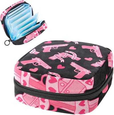 Periode Pouch - Tampon Opbergtas - Hygiënisch Opbergen - Zacht en Duurzaam Materiaal - 17 x 17 x 12 cm