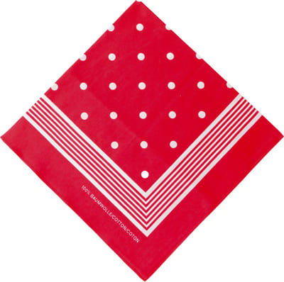 D&L Zakdoek Rood met Witte Bollen - 1 Stuk - Katoen