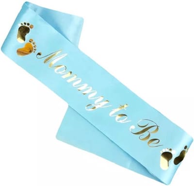 Akyol - Mommy to be sjerp- mommy to be - sjerp -mom to be- mom to be sjerp blauw - babyshower schouderriem - mummy to be Satijnen Lint