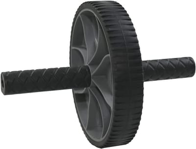 Buikspieroefeningsroller - Fitness Wiel - Core Training - Comfortabele Handgrepen - 10x10x10 mm - Zwart