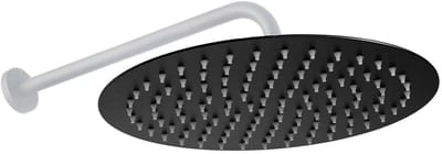 Rea - Regendouche Black Matt 25cm - 25 x 25 cm