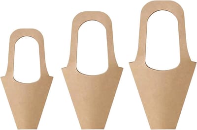 Bloemenzakken Set - Boeket Verpakking - Bloemen Presenteren - Met Handvat - 20 Stuks - Meerkleurig