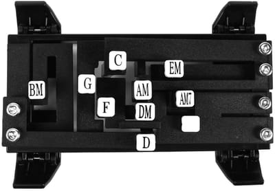 Dailygoods- Gitaarhulp Duurzaam - Gitaarakkoord Trainer - Praktisch Leermiddel - Voor Beginners - ABS Materiaal - Zwart 100g - Akkoordpers