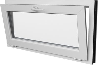 Kiepraam Kunststof - Ventilatievenster Tuinhuis - Goede Ventilatie - Dubbel Glas - 40x40 cm - Wit