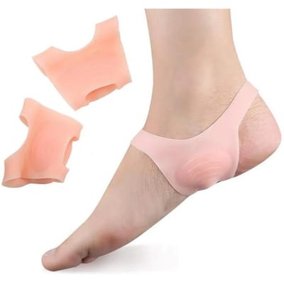 O-type Voet Corrector Boog Ondersteuning Mouwen Binnenzolen Pads Antislip Schoenen Siliconen Orthopedische Binnenzolen Voetverzorging Gereedschap beige