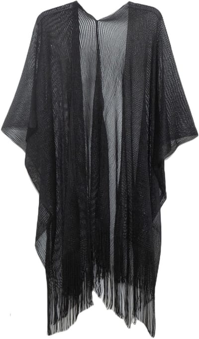 JHUBERS- Sjaal Elegante Look - Gebreide Poncho - Dames Sjaal - Avondsjaal - Bruidsmeisjes Sjaal - Luxe Wrap