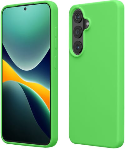 kwmobile telefoonhoesje geschikt voor Samsung Galaxy S26 Plus - Hoesje met siliconen coating - Smartphone case in limoengroen