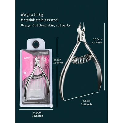 Roestvrijstalen Nagelriemknipper, Professionele Nagelknipper, Nagelriemtrimmer, Nagelverzorgingstools, Voor Manicure Pedicure Nagelkunstgereedschap