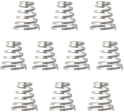 Dailygoods- Fietswielveren 10 stuks - Roestvrij Staal - Snelspanner Voorwiel - Snelspanner Zadelpenklem - Veerspeld - Hoge Elasticiteit