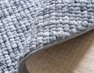 DÉJA Living Vloerkleed Rond Ø200cm - Laagpolig Grijs Wol - Bela