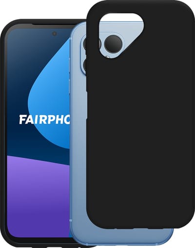 Cazy hoesje geschikt voor Fairphone 5 Hoesje Siliconen - Flexibele Case - Zwart