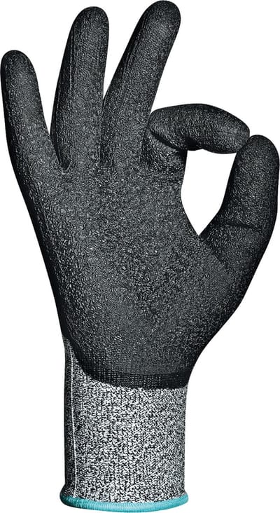 SIR SAFETY COBRA Werkhandschoenen Grijs Tuinhandschoenen - Latex - Slijtvast Snijbestendig - Dytex Vezels 12 Stuks