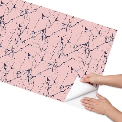 Coloray Meubel Wrap Folie - Roze Meubelfolie - 65x130 cm - Decoratiefolie Abstracte structuur - Meubel Wrap Folie - Modern Meubelfolie - Plakfolie Meubels - Keuken decoratie - Abstractie