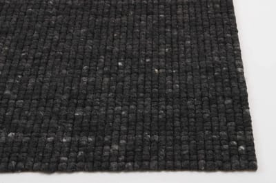 DÉJA Living Vloerkleed 300x400cm - Laagpolig Antraciet Wol - Bela
