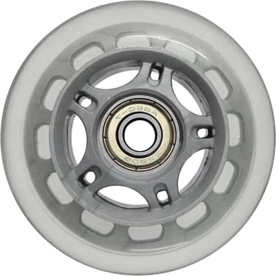 Vervangende Skeelerwielen - Rolschaats onderdelen - Dagelijkse Praktijk - Slijtvast PU Materiaal - 80mm 80A - Grijs