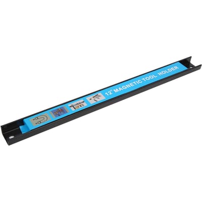 Porte-outils magnétique 5 kg 12 pouces, barre de rangement pour garage, atelier, maison blue