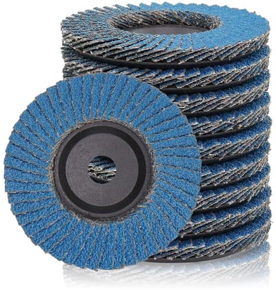 Lamellenschijven - Slijpschijven - Metaal Bewerken - Zirkonia Schuurmateriaal - 10 stuks ø 76 mm - Bruin