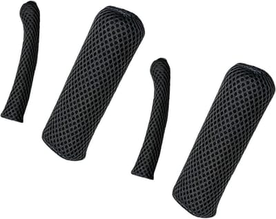 Stuurhoezen Motorfiets - Fietsgrepen - Comfortabel Rijden - Antislip Ademend - Universeel - Zwart