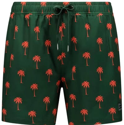 Son of a Beach - Palmtree Jongens Zwembroek - maat 122-128 - Groen