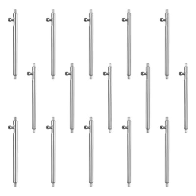 Dailygoods- Horloge Pins Vervangingsset 15 Stks - Quick Release - Roestvrij Staal - 20/22 mm - Antislip - Lichtgewicht - Horloge Veerpennen