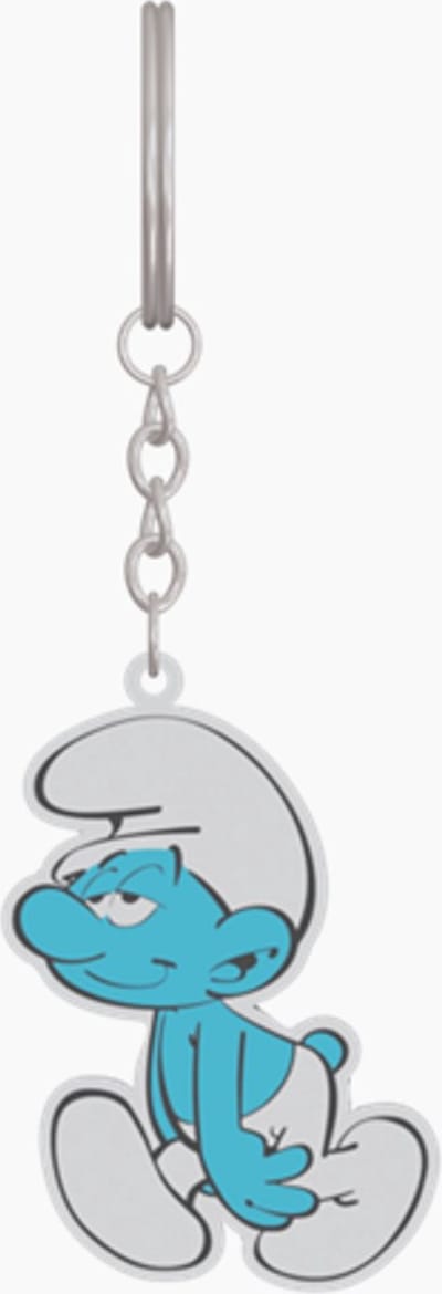 Luilaksmurf - sleutelhanger - Metaal - eenzijdig bedrukt - 6cm