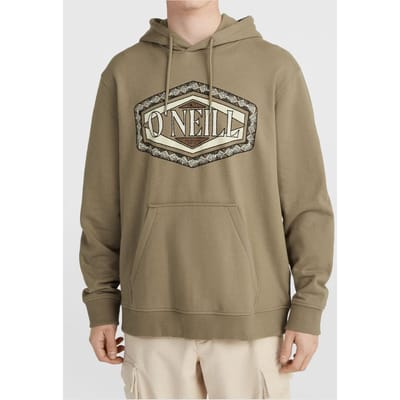 O'Neill  Front Print Hoodie Concrete Taglia: S | Felpe con cappuccio Outlet | Uomo | Grigio