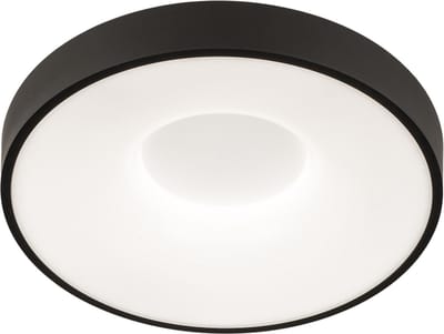 Lumidora Plafondlamp 75028 - Plafonniere - BORLIND - Ingebouwd LED - 24.0 Watt - 2400 Lumen - 6500 Kelvin - Zwart - Kunststof - Met dimmer - Badkamerlamp - ⌀ 29 cm