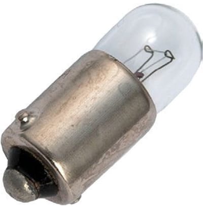 Signaallamp Ba9s 12V 1.2W - 100 mAh - Per stuk - T9 Gloeilamp Ø9mm - 23mm - 2500K - Dimbaar