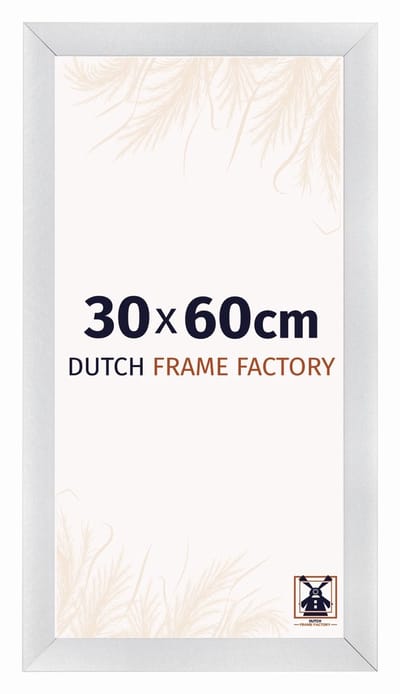 Fotolijst 30x60 cm - MDF - Zilver Mat - Praag