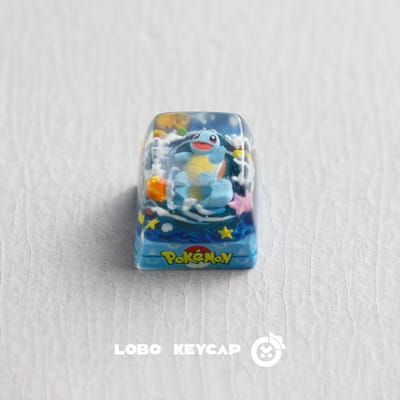 Perfecte Pokémon Gengar Snorlax Keycap Anime Periferie Mechanische Keycaps Enkele Schattige Hars Druiplijm Keycap gray