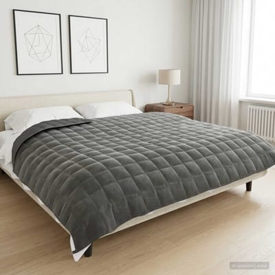 vidaXL - Verzwaringsdeken - Antraciet - 200 - x - 200 - cm - 9 - kg - 100% - Katoen - 205T