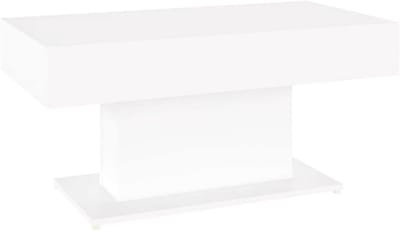 Koffietafel - Salontafel - Woonkamer - Stabiel en Duurzaam - 96x50x45 cm - Wit