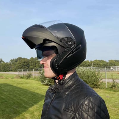 HELM VITO SYSTEEMHELM LANZETTI MAT ZWART - L