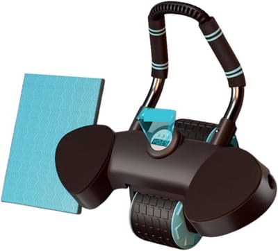 Buikspierwiel - Ab roller Trainingswiel - Core Training - Automatische terugslag - 42x41cm - Zwart