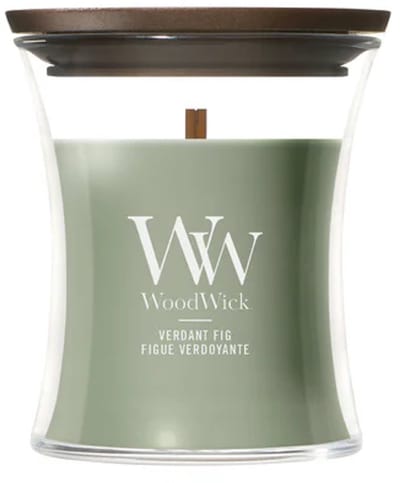 WoodWick Hourglass - Verdant Fig - Mini Geurkaars - Tot 30 branduren