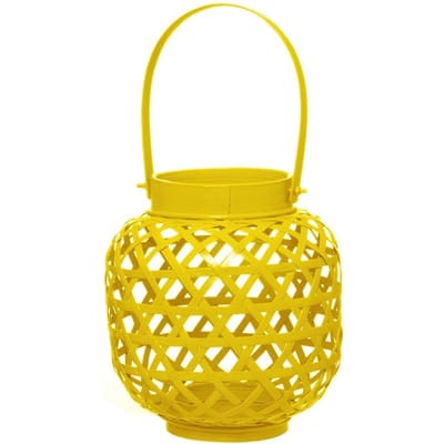 Bamboo Design Lantaarn - Geel